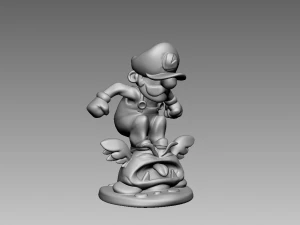 Mario and Luigi Miniature Figurines 3D Print Model
