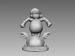 Mario and Luigi Miniature Figurines Model Cetak 3D