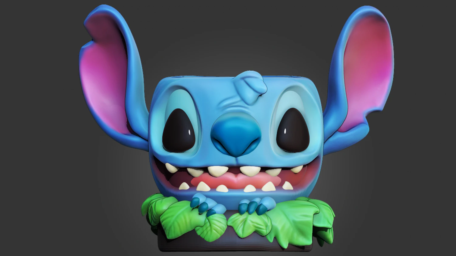 Stitch Wacom Pen Holder 3D Print Model .c4d .max .obj .3ds .fbx .stl .blend 