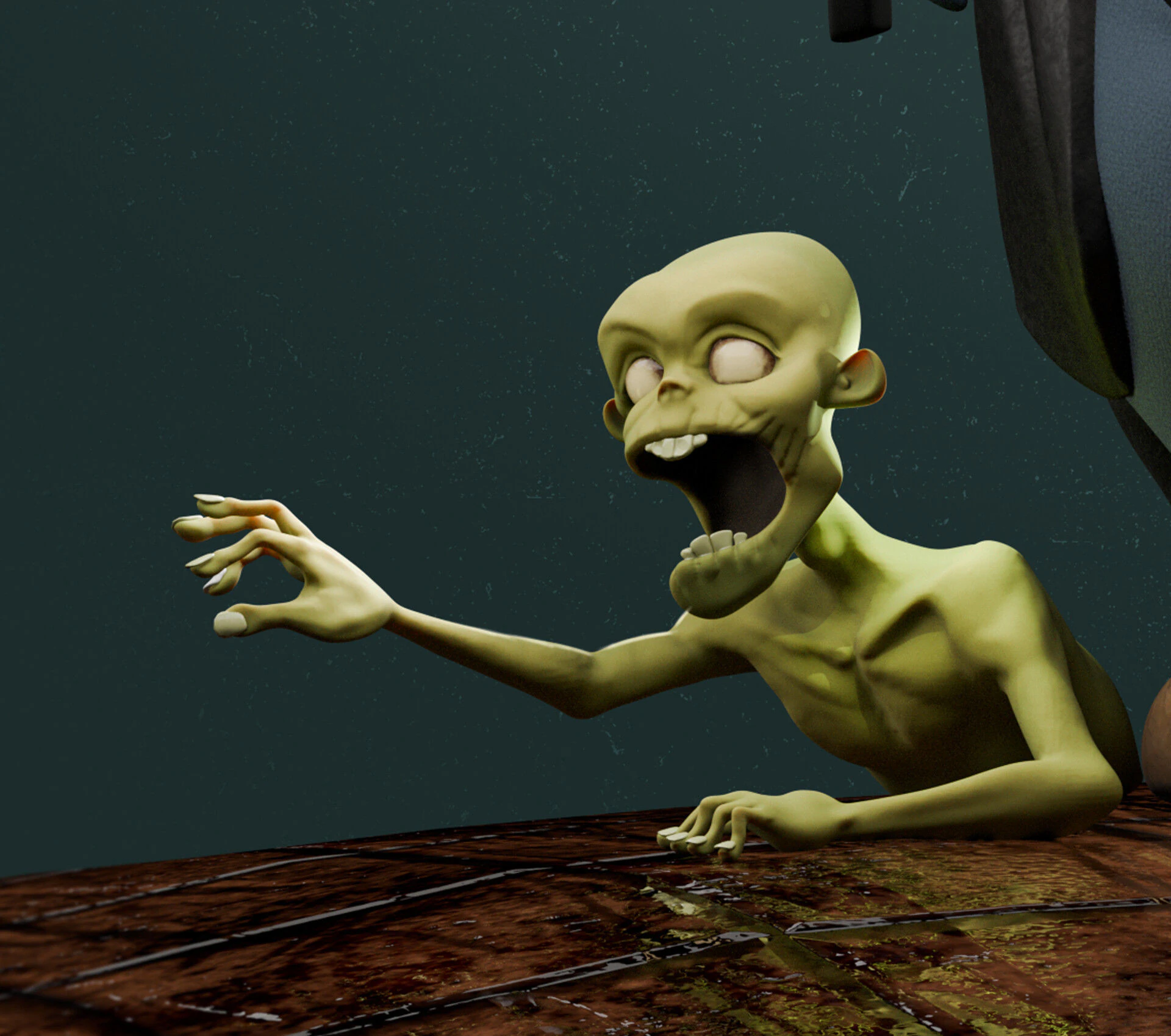 Zombie Stylized 3D Print Model .c4d .max .obj .3ds .fbx .stl .blend 