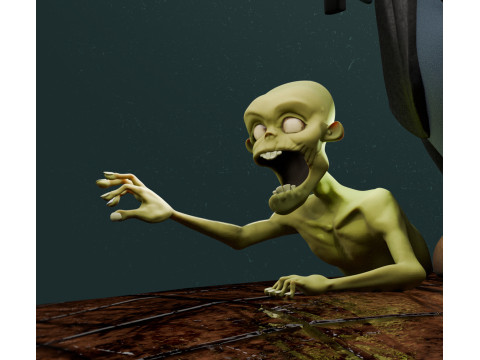 Zombie Stylized 3D-printmodel