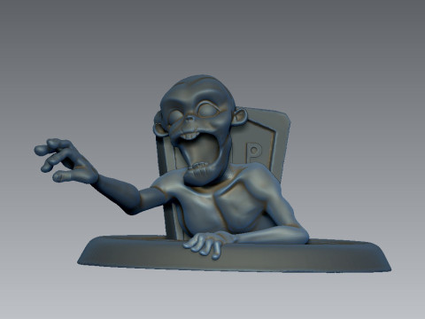 Zombie Stylized 3Dプリントモデル