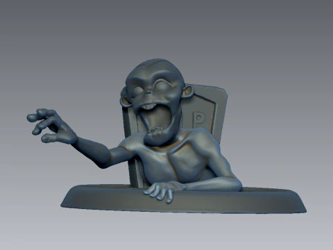 Zombie Stylized 3D Print Model