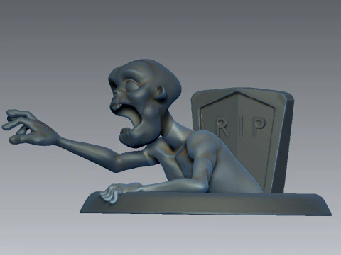 Zombie Stylized 3D Print Model