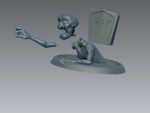 Zombie Stylized 3D Print Model