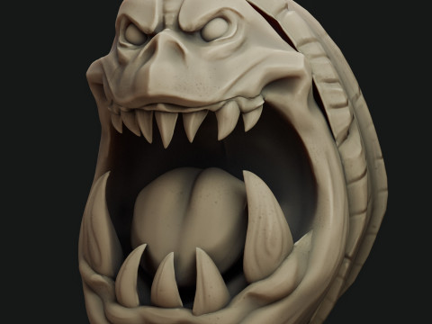Demon Pendant Keychain 3D-printmodel