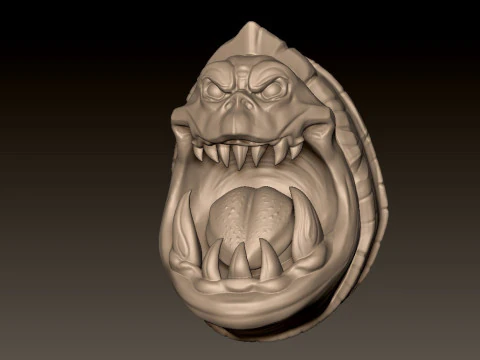 Demon Pendant Keychain 3D Print Model