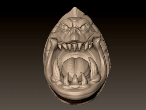 Demon Pendant Keychain 3D Print Model