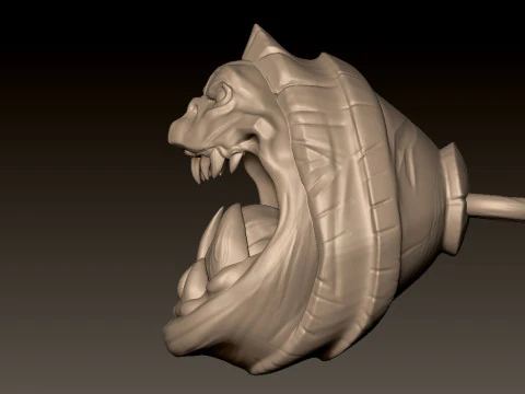 Demon Pendant Keychain 3D Print Model