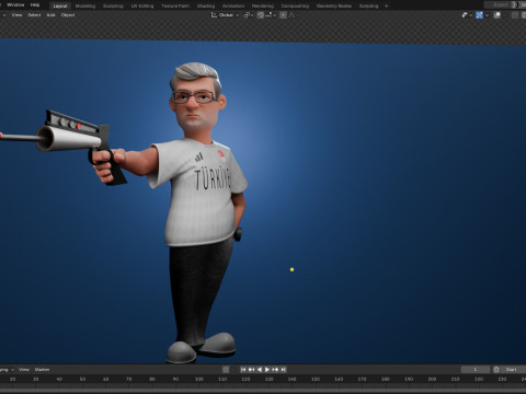 Turkish Sharp Shooter Olympics 3D Print Model