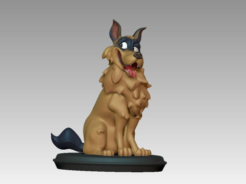 Anjing Bergaya Pixar Terinspirasi Disney Model Cetak 3D