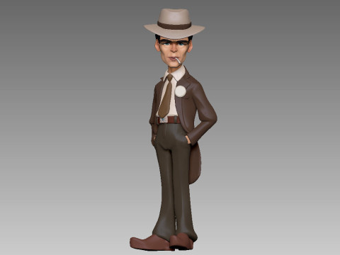 Oppenheimer Cillian Murphy Model Cetak 3D
