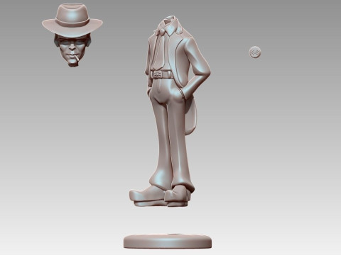 Oppenheimer Cillian Murphy Model Cetak 3D