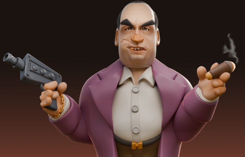 Penguin Colin Farrell DC Villain 3D 打印模型 .c4d .max .obj .3ds .fbx .stl .blend