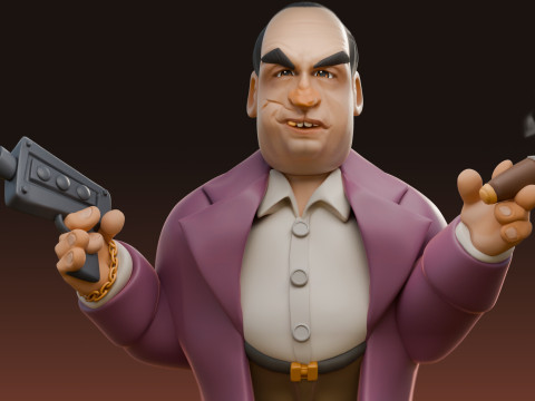 Penguin Colin Farrell DC Villain 3D-printmodel