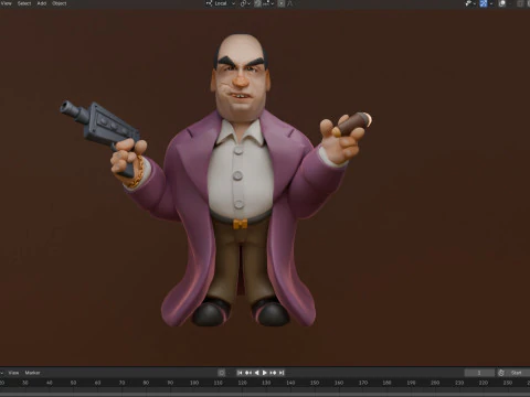 Penguin Colin Farrell DC Villain 3D Print Model