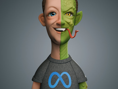 Mark Zuckerberg Funny Meme 3D-printmodel