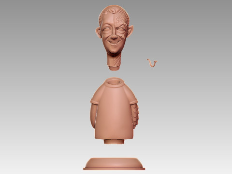 Mark Zuckerberg Funny Meme Modèles 3D en vedette
