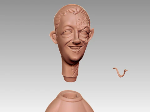 Mark Zuckerberg Funny Meme 3D Print Model