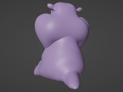 Stylized Animal Rhinoceros - 3D Print Model - Include Textures Model Cetak 3D