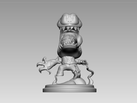 Spiderman x Venom Chibi Style Model Cetak 3D