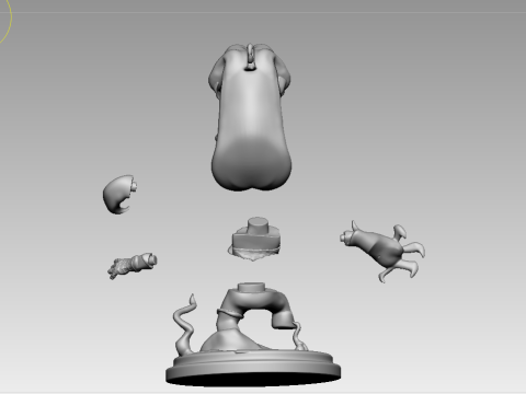 Spiderman x Venom Chibi Style Model Cetak 3D