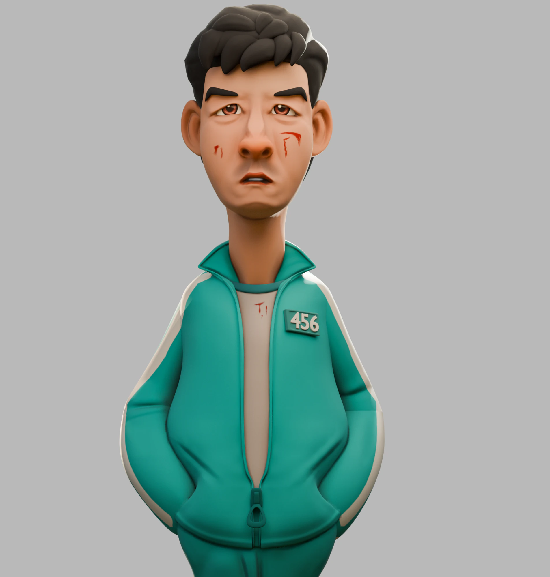 Quid Game Character 3D print model 3D Print Model .c4d .max .obj .3ds .fbx .stl .blend 