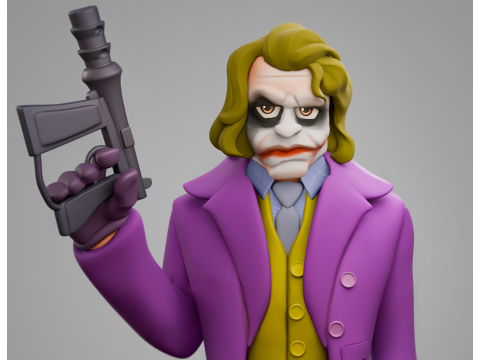 Joker from the Dark Knight 3D-printmodel