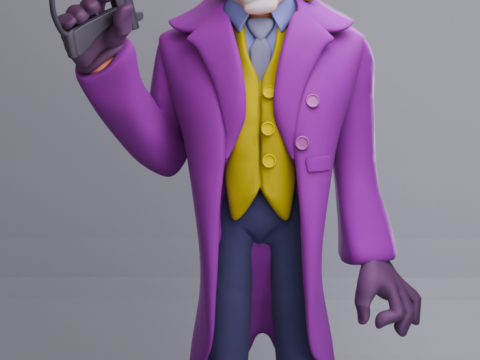 Joker from the Dark Knight Model Cetak 3D