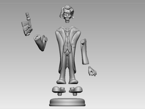 Joker from the Dark Knight Model Cetak 3D