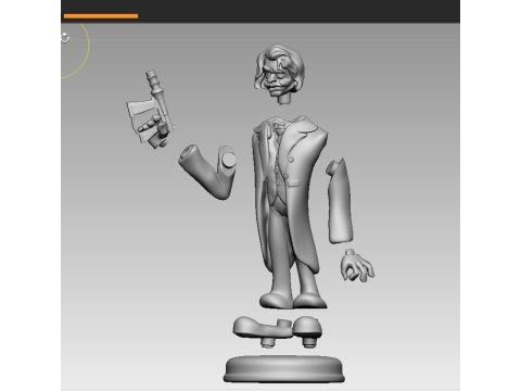 Joker from the Dark Knight Model Cetak 3D