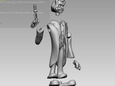 Joker from the Dark Knight Model Cetak 3D
