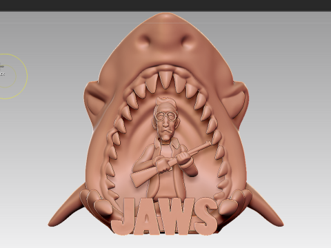 Jaws Fanart 3D print model 3D Print Model