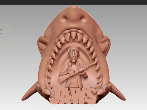 Jaws Fanart 3D print model 3D Print Model