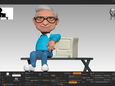 Bill Gates Figurine 3D 模型