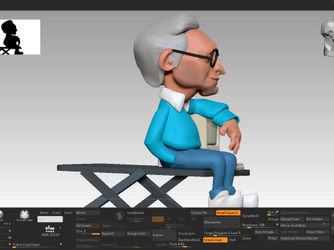 Bill Gates Figurine 3D 模型