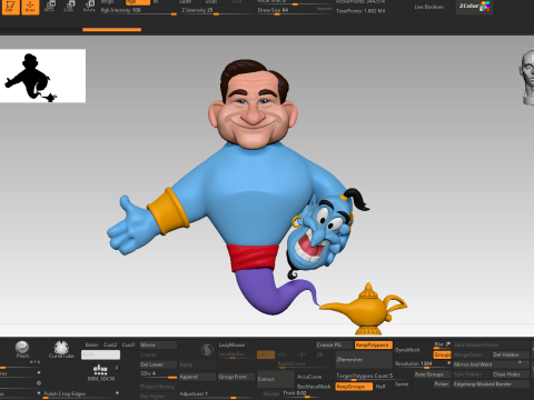 Robin Williams as Genie Modelo de impresión 3D