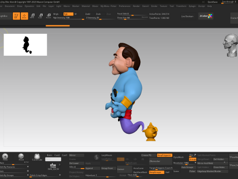 Robin Williams as Genie Modelo de impresión 3D