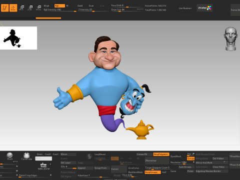 Robin Williams as Genie Modelo de impresión 3D