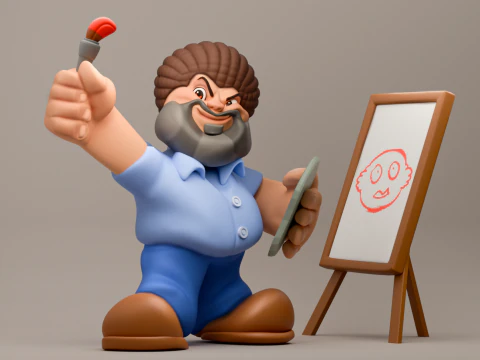 Jack Negro Miniatura Modelo de impresión 3D