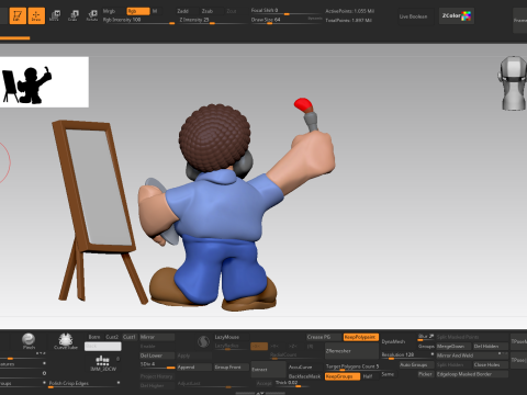 Jack Black Miniature 3D Принт Модель