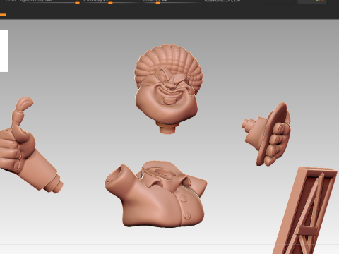 Jack Black Miniature 3D Принт Модель