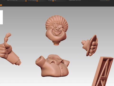 Jack Black Miniature 3D Print Model