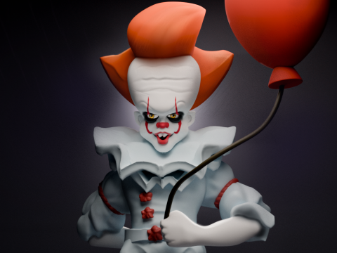 Pennywise - BT 3D Baskı Modeli