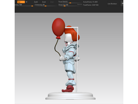 Pennywise - Informatique Modèles 3D en vedette