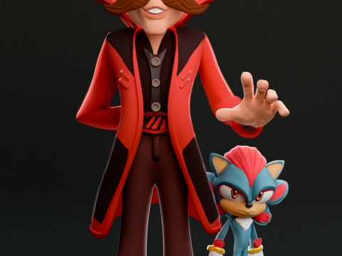 Robotnik-조각상 3D 프린트 모델