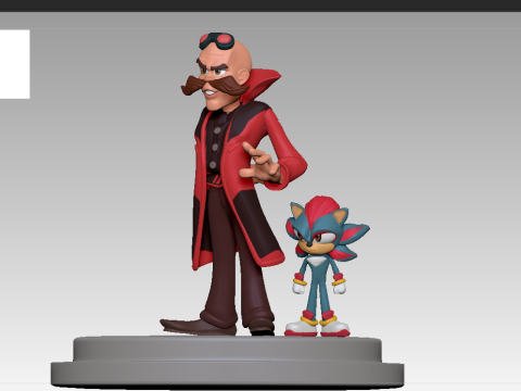 Robotnik-조각상 3D 프린트 모델