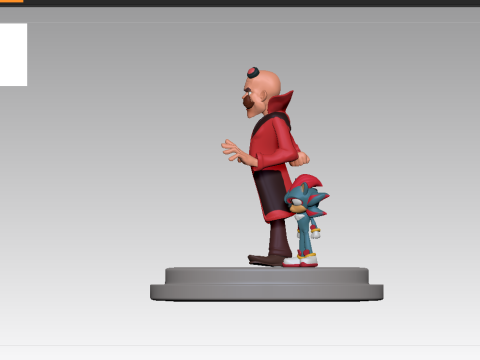 Robotnik-조각상 3D 프린트 모델