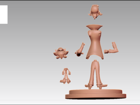 Robotnik-조각상 3D 프린트 모델