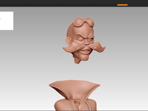Robotnik-조각상 3D 프린트 모델